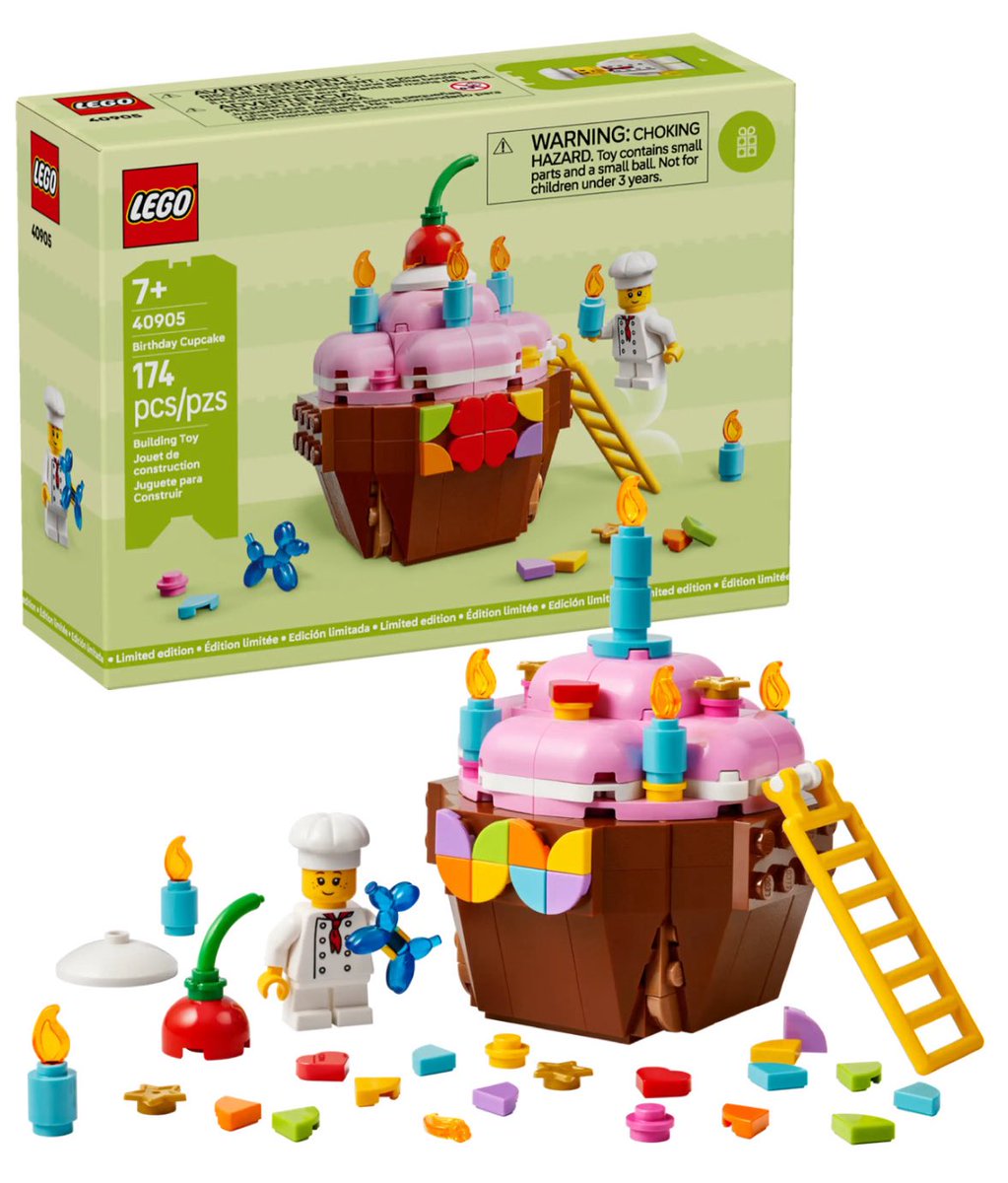 FunkoPOPsNews's tweet image. Happy Birthday ~ LEGO reveals the next Gift with Purchase! With this cute new Cupcake set ~

#LEGO #Cupcake #FunkoPOPNews