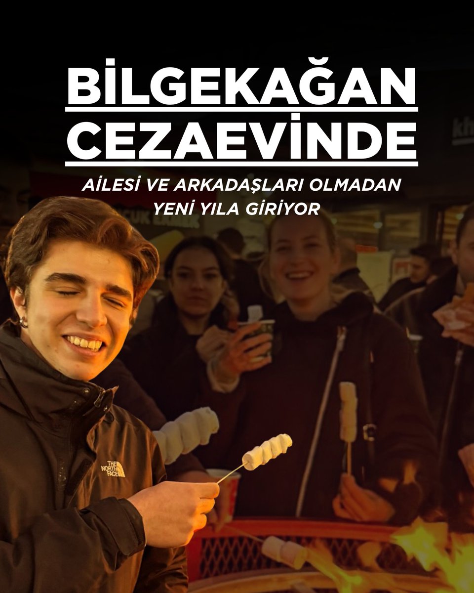 Bu gece herkes sevdikleriyle yeni yılı kutlarken, bizim bir yanımız eksik, aklımız Maltepe'de...

Henüz 19 yaşında, pırıl pırıl bir üniversite öğrencisi olan arkadaşımız Bilgekağan Şarbat, yeni yıla ailesinden ve arkadaşlarından koparılmış bir şekilde, dört duvar arasında