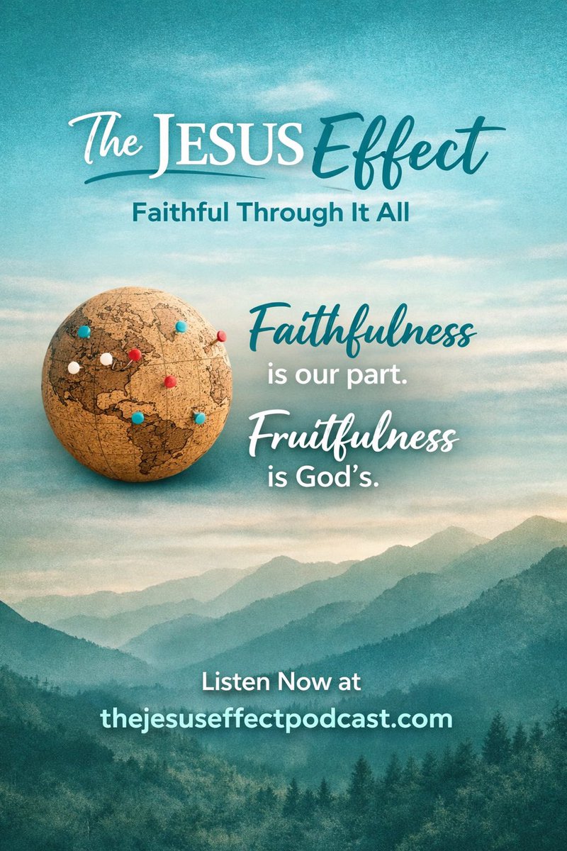 JesusEffectCast's tweet image. In the quiet days between Christmas &amp;amp; the New Year, we’re reminded of this truth:
Faithfulness is our part.
Fruitfulness is God’s.
A Christmas gift became a powerful reminder of how Jesus carries small acts of obedience farther than we ever could.

Jesus: Faithful Through It All