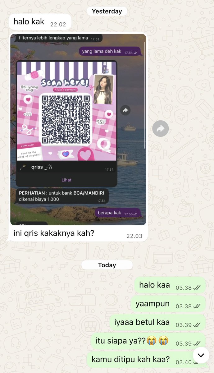 pixyrosy's tweet image. help repost, thank you! 

penipu alert 🚨ada penipu ga modal yang nyolong temp qris ku:( aku aiyla ( @ pixyrosy ) cuma megang spes JASTAG dan UPFOLL ya teman-teman. dan nama qris ku adalah ‘STARRISHOP’. jadi please be wise ya kalo ketemu temp qris ini.. #zonauang