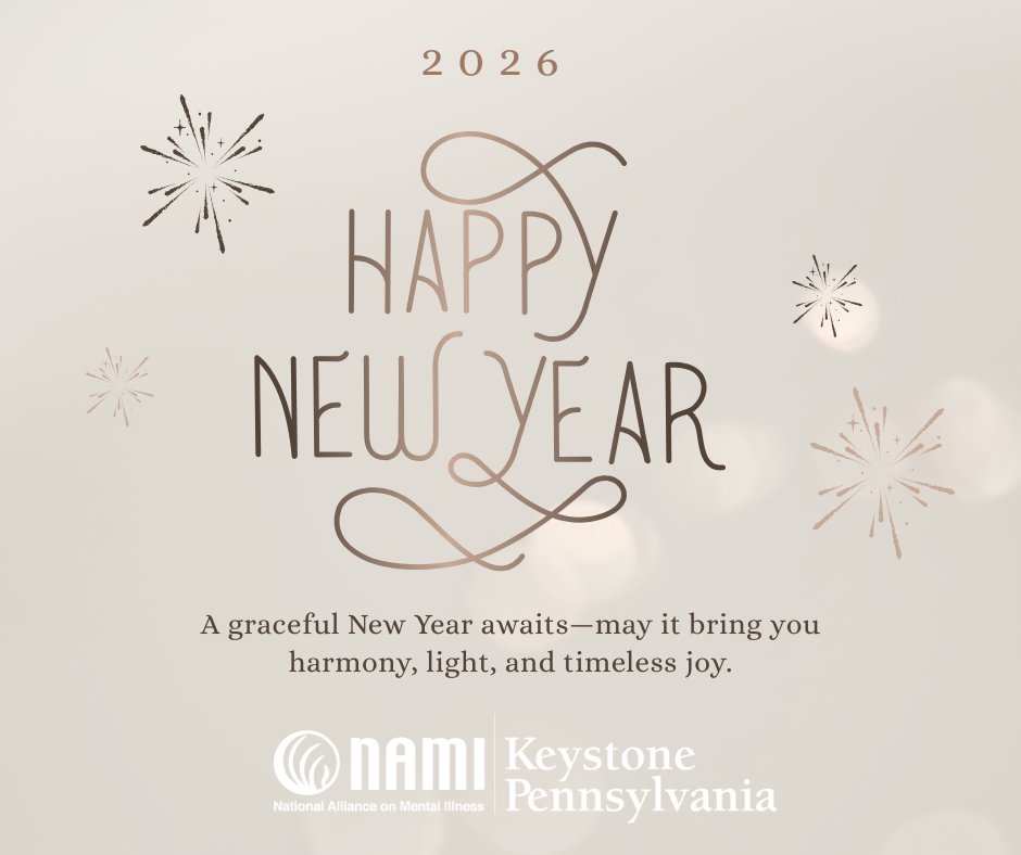 NAMIKeystonePA's tweet image. Happy New Year!! May your 2026 be filled with laughter, love, and amazing memories.
