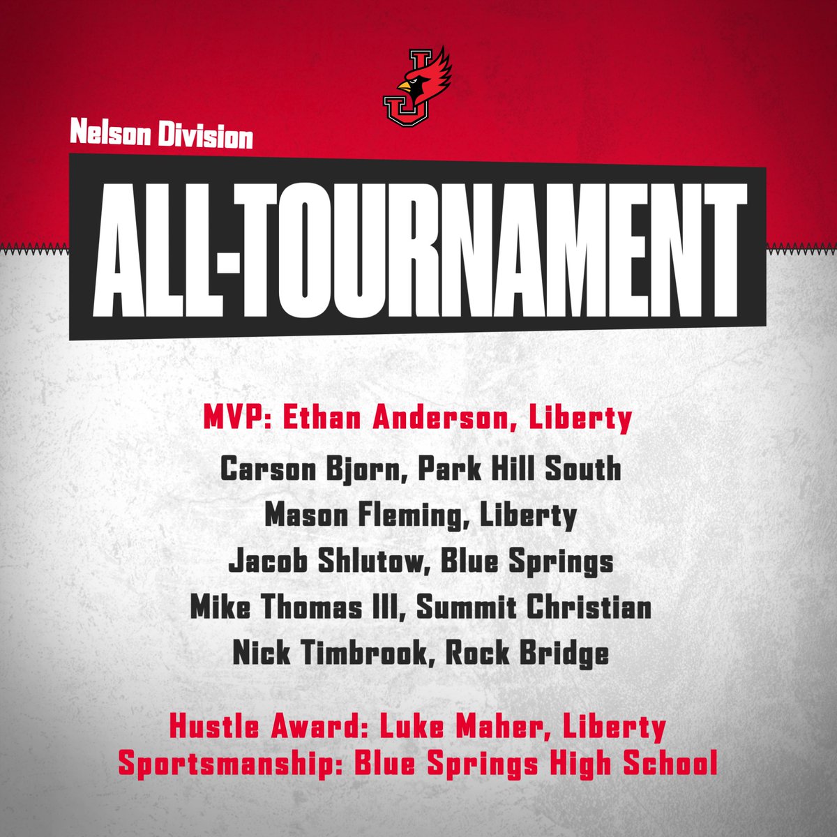 Congratulations to the 2025 Nelson Division All-Tournament Team!
