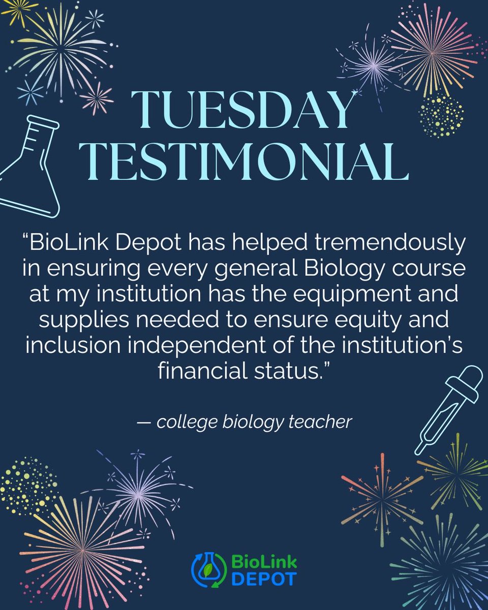 biolinkdepot's tweet image. We’re grateful for the impact made possible through equitable access to science education.

We’re committed to reaching even more classrooms next year. 

Help us keep it going: gofund.me/b3b89cda9

#BioLinkDepot #NewYears #STEMEquity #ScienceEducation #2026