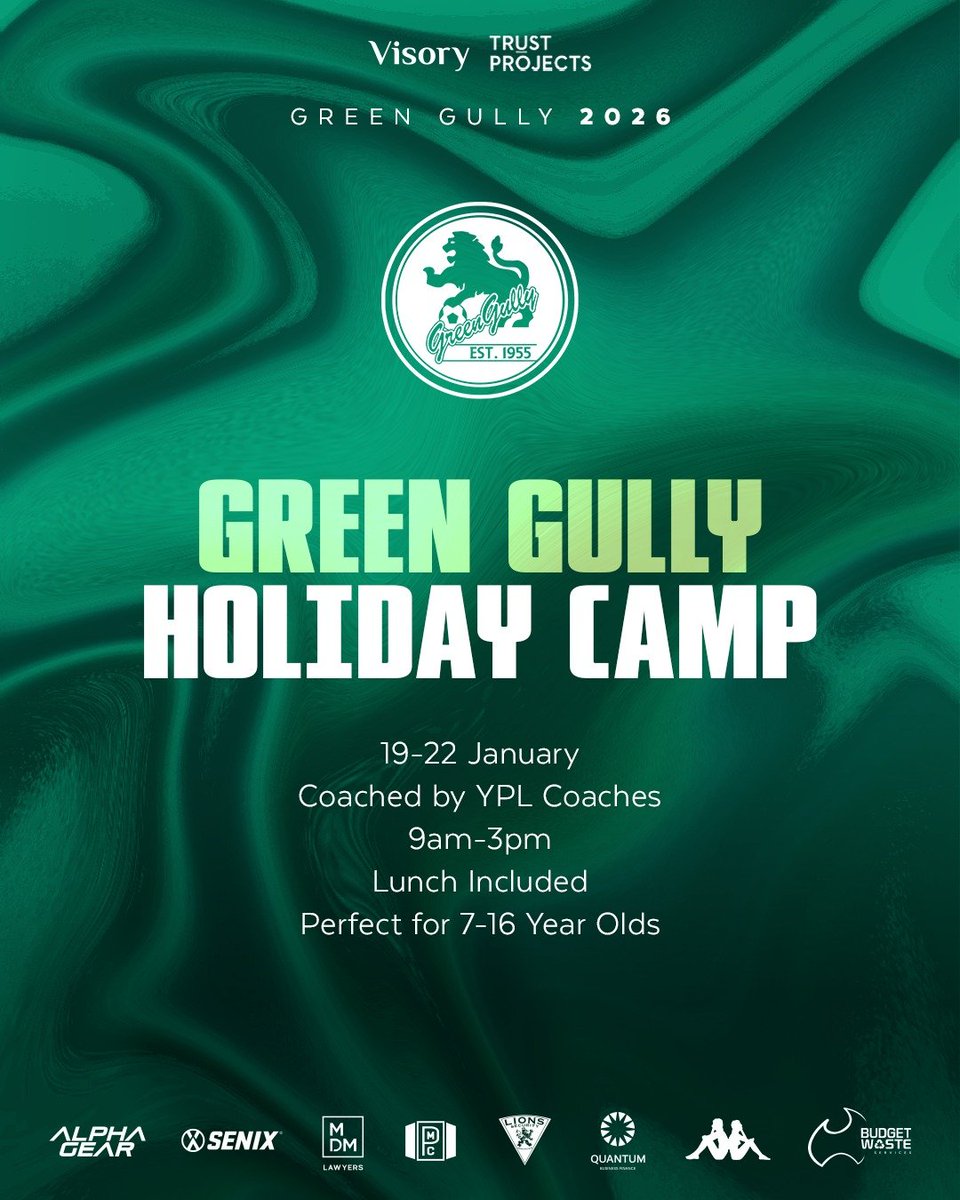 Work with our YPL Coaches these School Holidays ⚽️

The Green Gully Holiday Camp is back this January, delivering four big days of football at Green Gully Reserve for players aged 7–16.

👉 Register your expression of interest here:
docs.google.com/forms/d/e/1FAI…