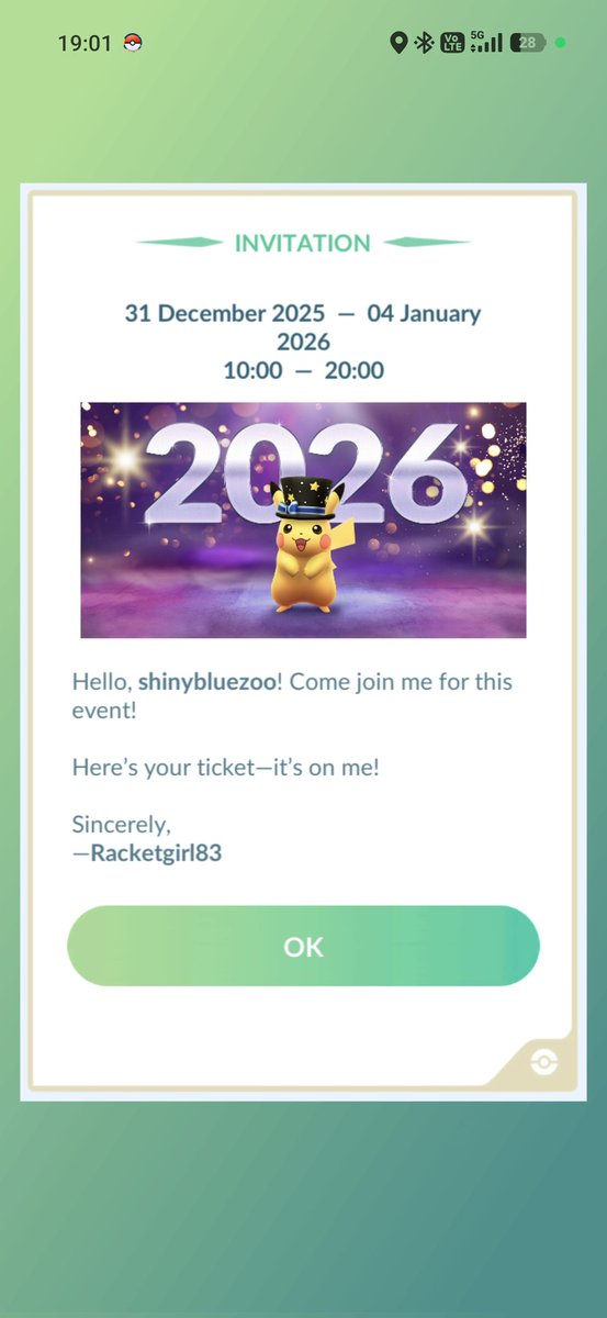 Thank you so much <a href="/Melanie99262949/">Racketgirl83</a> 🙏
It was kind of you to think of me 🩵
Wishing you luck for the event ✨🍀 and a fun filled New year 🥳