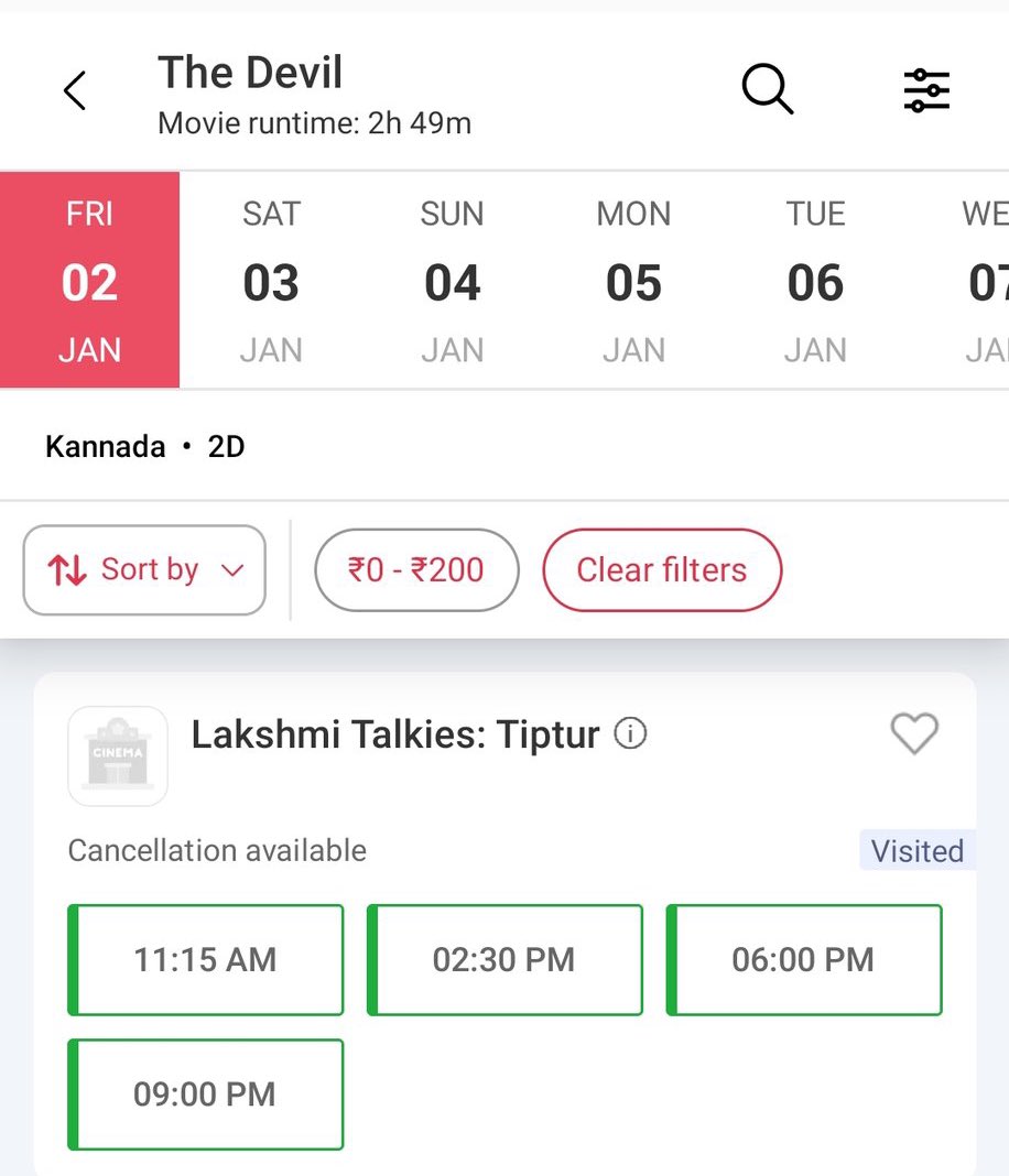 HDFanTweets's tweet photo. In Tiptur theatre, #TheDevil replaced #MarkTheFilm 
 Tumkur and all its taluks are pure DBoss Adda 🔥

#DBoss #BossOfSandalwood https://t.co/W4ZliKsEa6