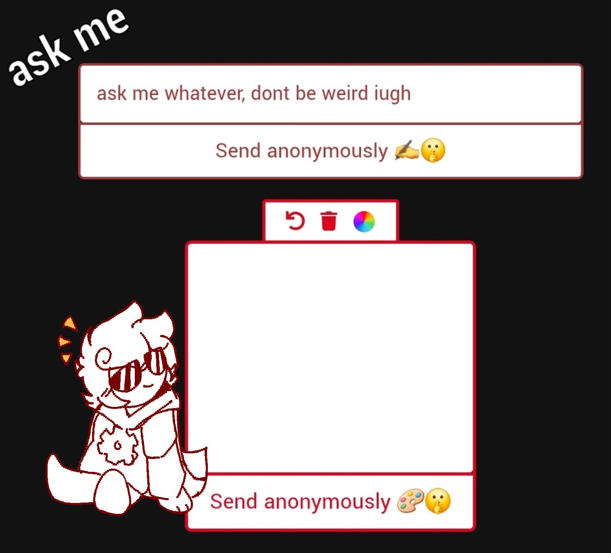 Dave_RedTime's tweet image. posting the post 
because
i'm going to answer everything i receive with a drawing,
even if it's the silliest thing,
just because i want to and i can

so go
be free

ameridaveorwhatever.straw.page