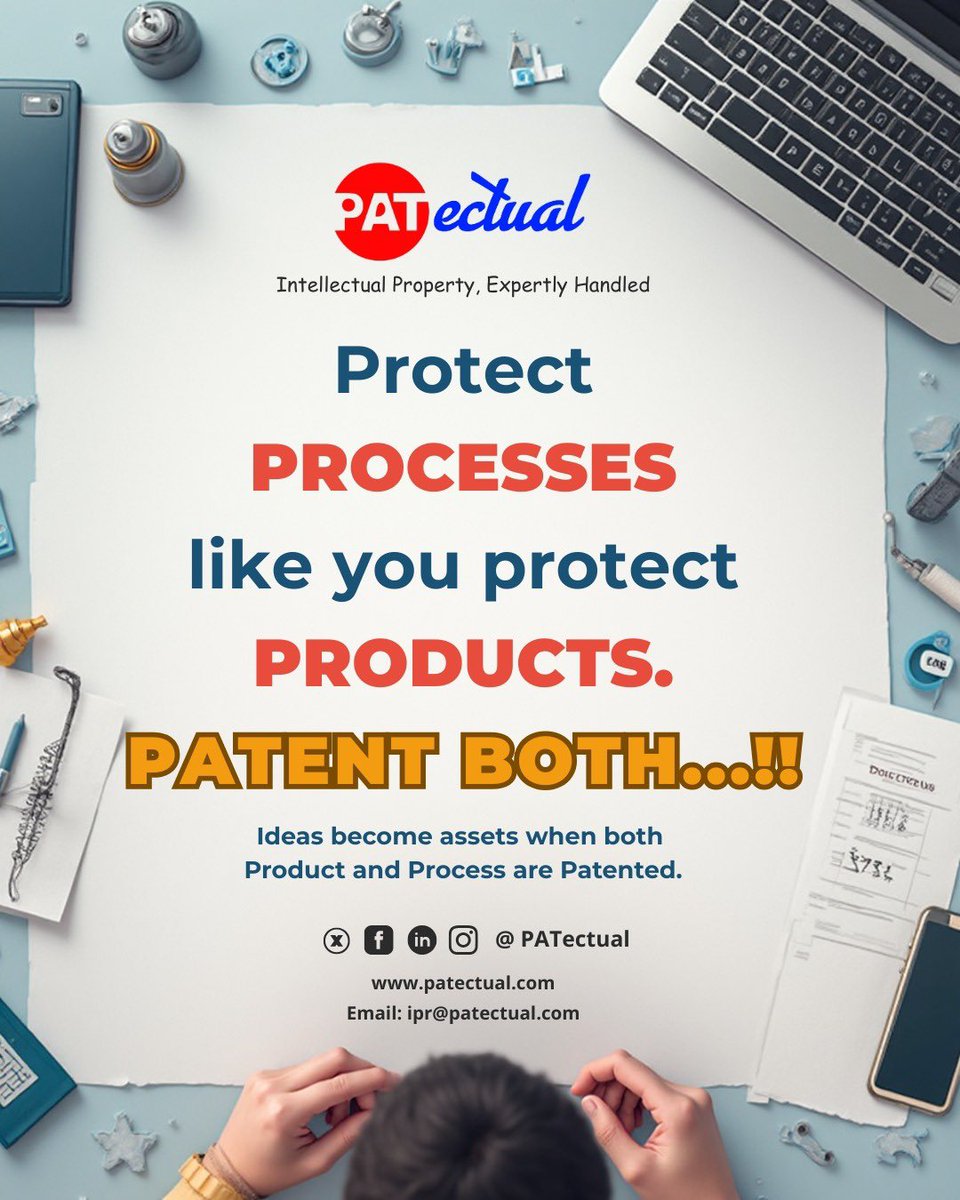 patectual's tweet photo. PATectual IP

Patent l Trademark l Copyright l Industrial Design l Geographical Indication

Intellectual Property, Expertly Handled

#DoYouKnow https://t.co/CbbFclU6Lm
