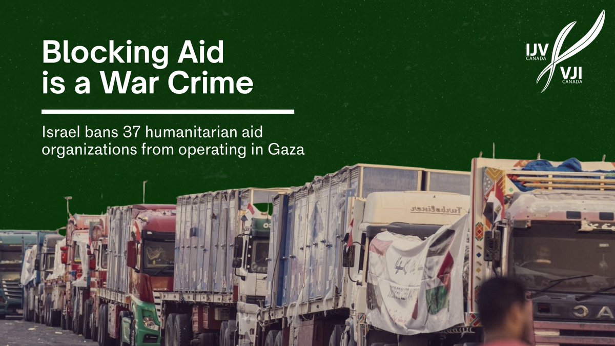 Today, on December 30, amid winter storms, mass displacement, destroyed health infrastructure, and widespread disease, Israel has decided to ban 37 humanitarian aid organizations from operation in the Gaza Strip.

At a moment of catastrophic humanitarian collapse, this decision