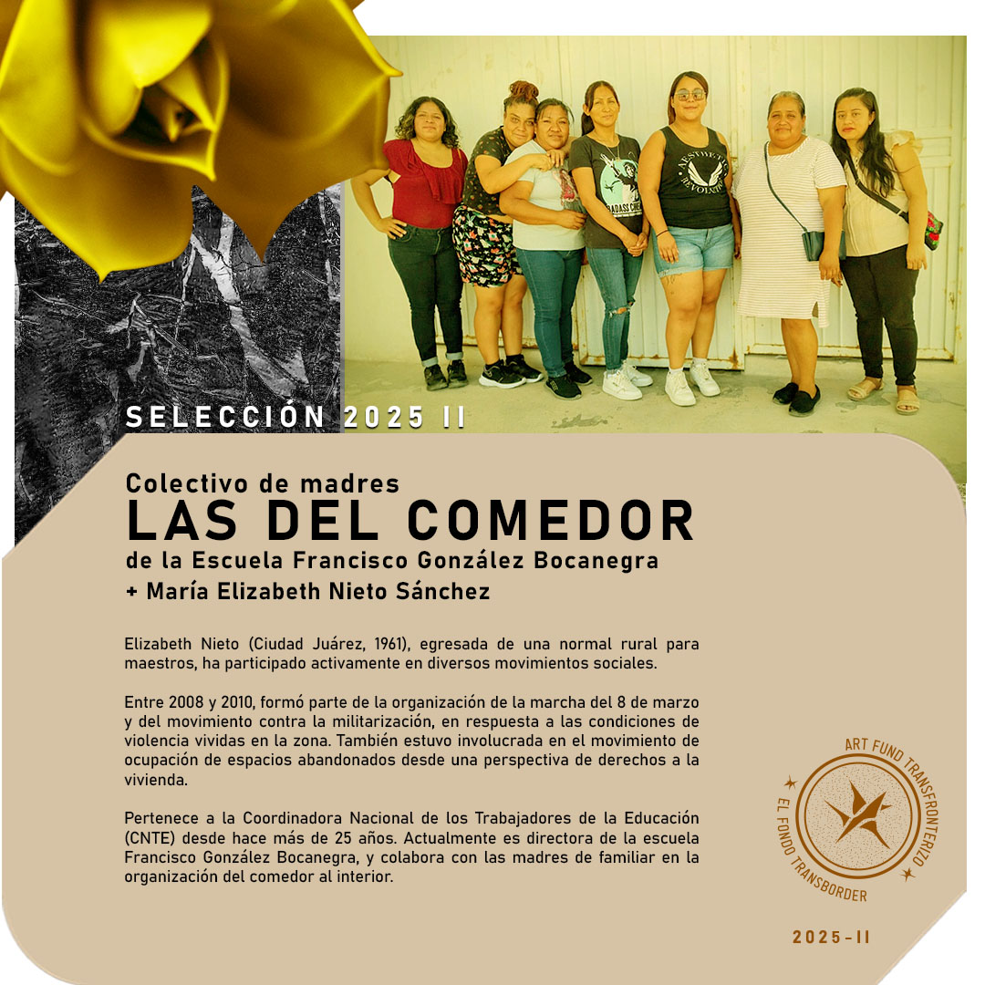 FTransborder's tweet photo. Conoce el trabajo de las madres de familia de la Escuela Francisco González Bocanegra en la colonia Riveras del Bravo. ☀️🔄🌵

#fondotransborder #elpaso #cdjuarez #frontera #artsandeducation #borderlands #contemporaryart #artecontemporaneo #artsandsocialpractices #artefronterizo https://t.co/tsjk53CIpA