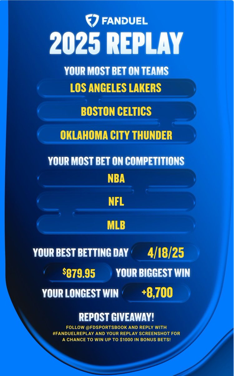 SFC_Chino's tweet photo. @FDSportsbook #FanDuelReplay https://t.co/ROPHThGQnw