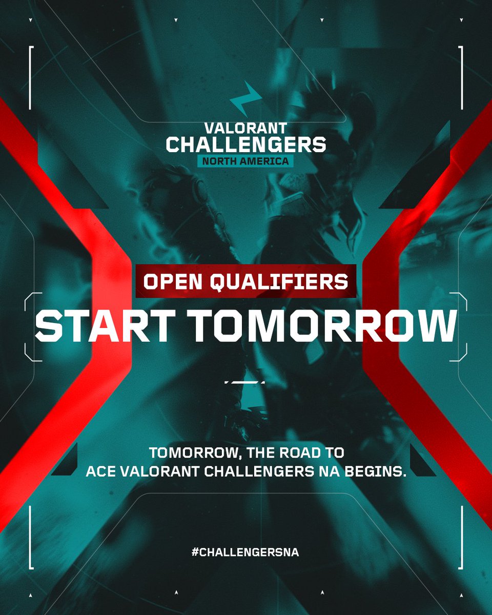 acenavalorant's tweet image. Tomorrow. Open Qualifiers.

#ChallengersNA