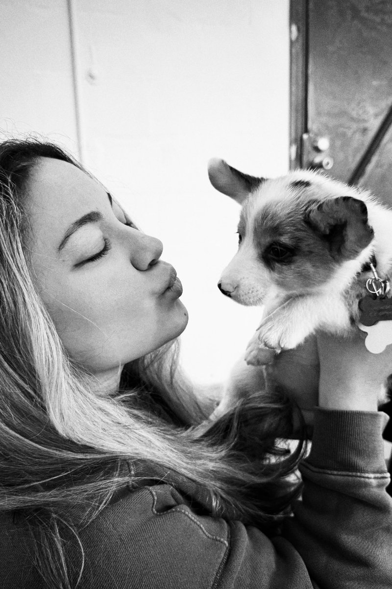 hikattcake's tweet photo. imagine hating me when i’m literally just a girl doing yoga w puppies. https://t.co/5giW69aBGn
