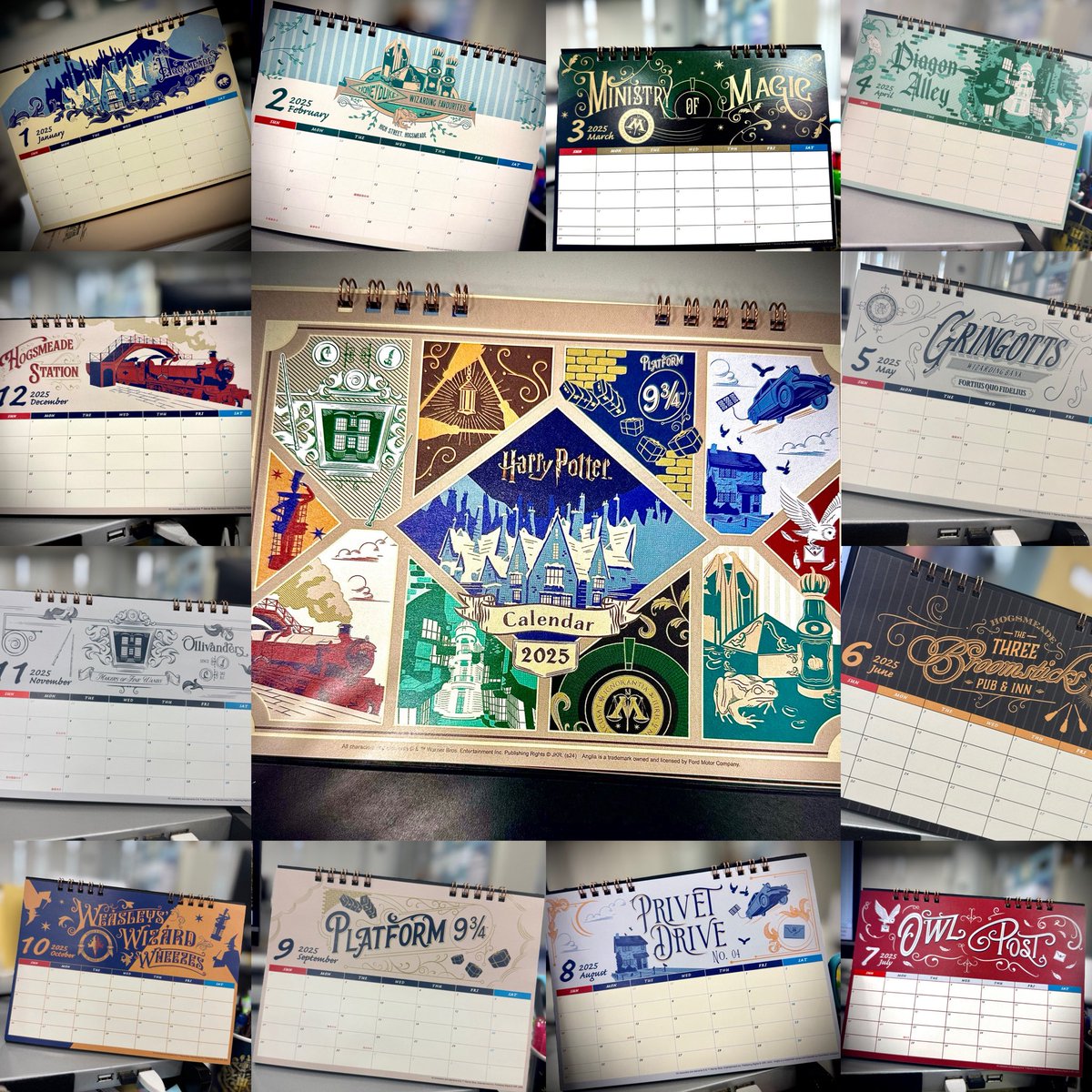 2025年お世話になったカレンダー🗓️
#HarryPotter