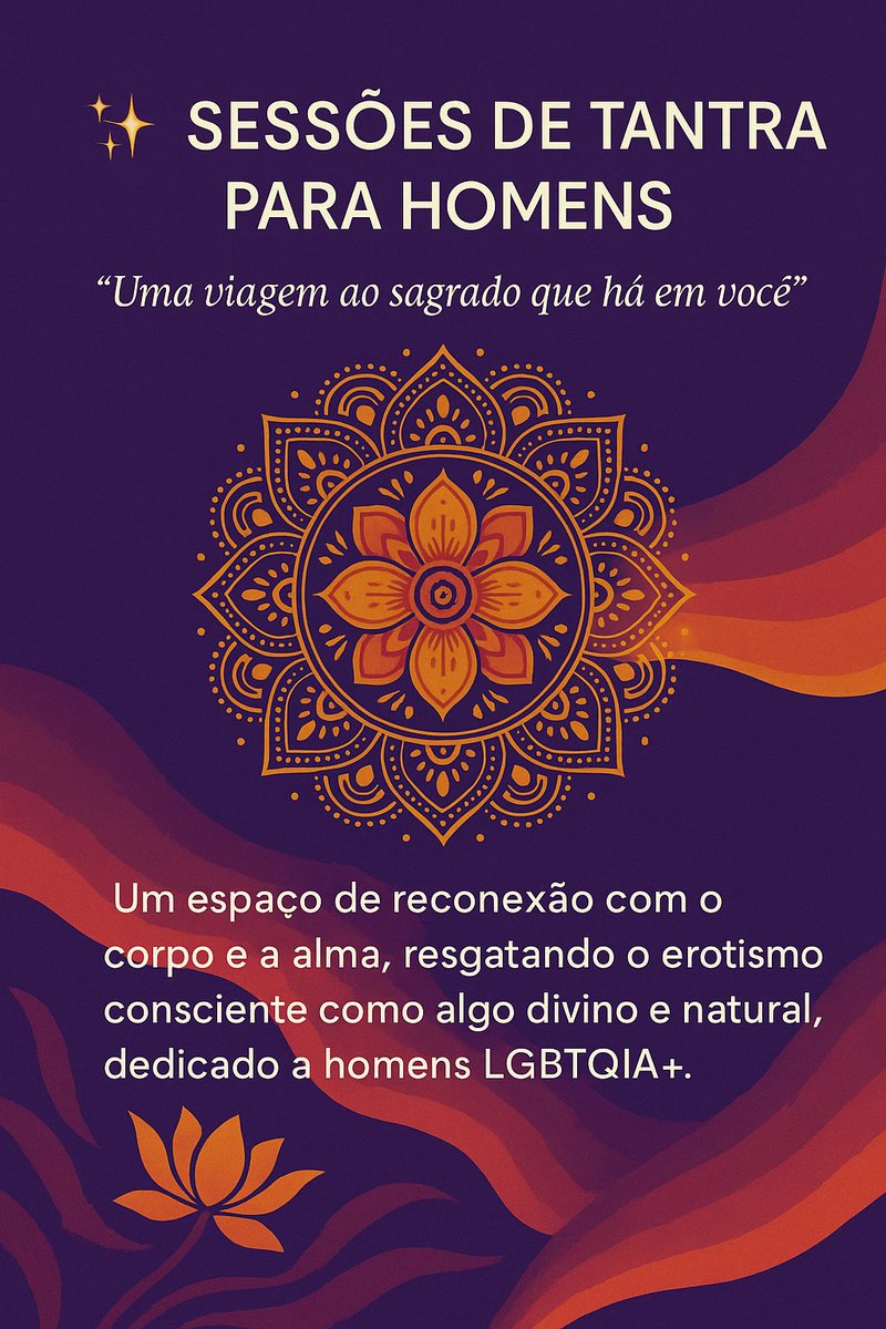 SESSOES DE MASSOTERAPIA TÂNTRICA.

Atendimento na Barra - Salvador.
Agendamento prévio.
Aceito pix, dinheiro e cartões.

ZAP: 21980005840

#tantrasalvador #tantrica #nuru #terapiatantrica #massagemlgbti #massagemsalvador