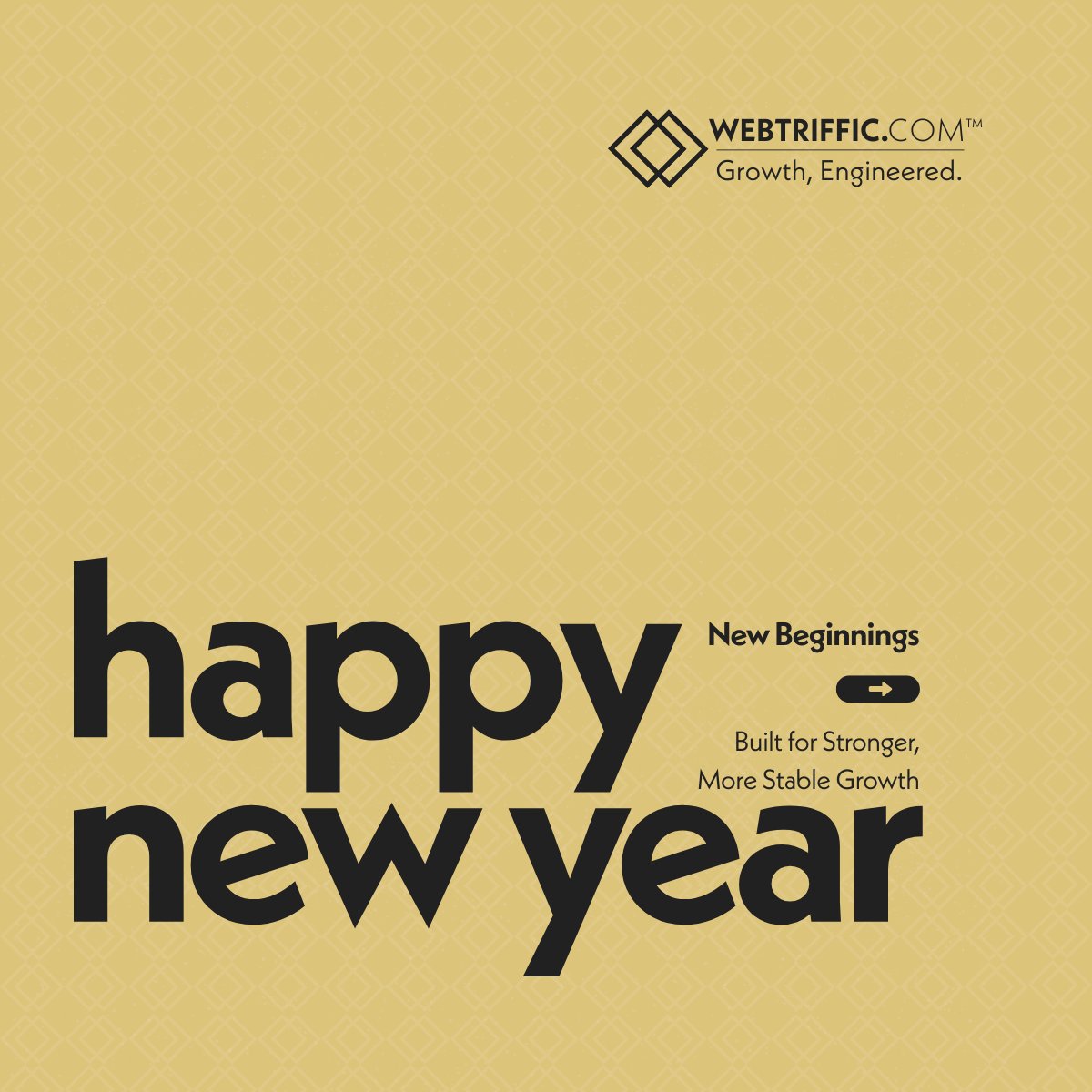 webtriffic's tweet photo. Happy New Year from https://t.co/RVcPjgUAxR™

Wishing you a year of clarity, consistent growth, and better systems.
Thank you for being part of our journey.

Here’s to a smarter, more scalable year ahead. https://t.co/4U0UrkkERq