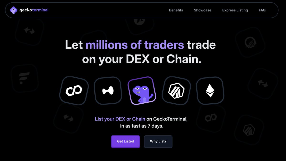 🦎COINGEKO-T: "Massimizza la Visibilità del Tuo DEX: Elencati Gratuitamente su GeckoTerminal"