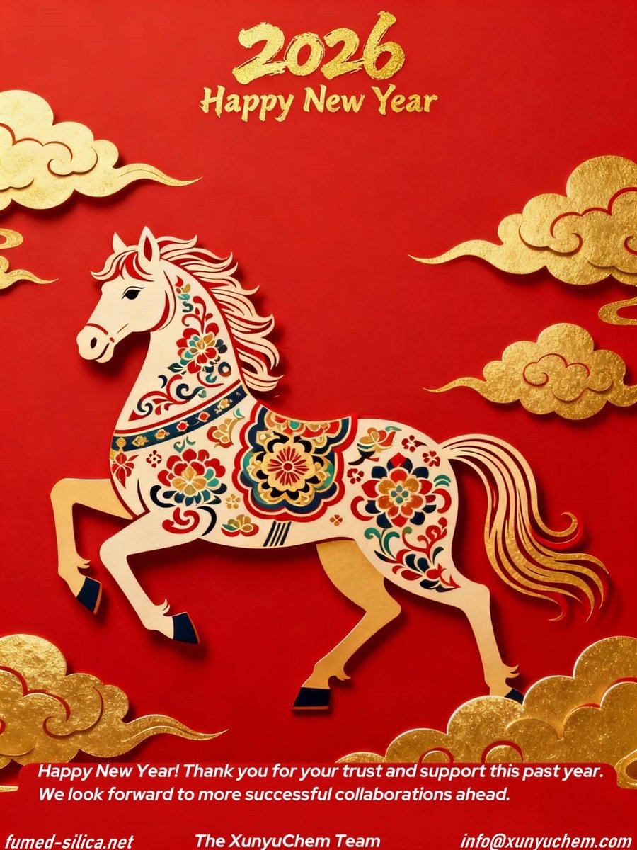 XunyuChem's tweet photo. As we welcome the new year, we extend our sincere gratitude to our global partners for your continued trust. Wishing you a prosperous 2026 filled with innovation and growth. Happy New Year from XunyuChem team! https://t.co/HvosMV0bOQ
