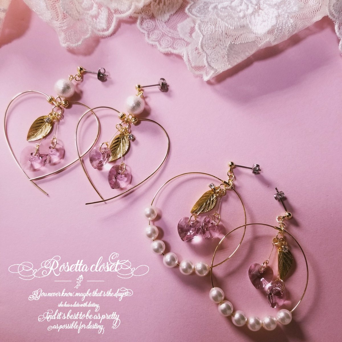 RosettaCloset's tweet photo. 可愛いハンドメイドアクセサリー🩷

アクセサリーを作っている時がとても幸せ、、、🥰

子どもたちが大きくなったらもっと製作の時間が増えるぞ！と思っていたら、逆💧何でこんなに手がかかるんだろ！？自分の時間がどんどんなくなるんですが、皆そうなのかな〜🤔

https://t.co/hU1CWgWtzt https://t.co/QketVFO8FT