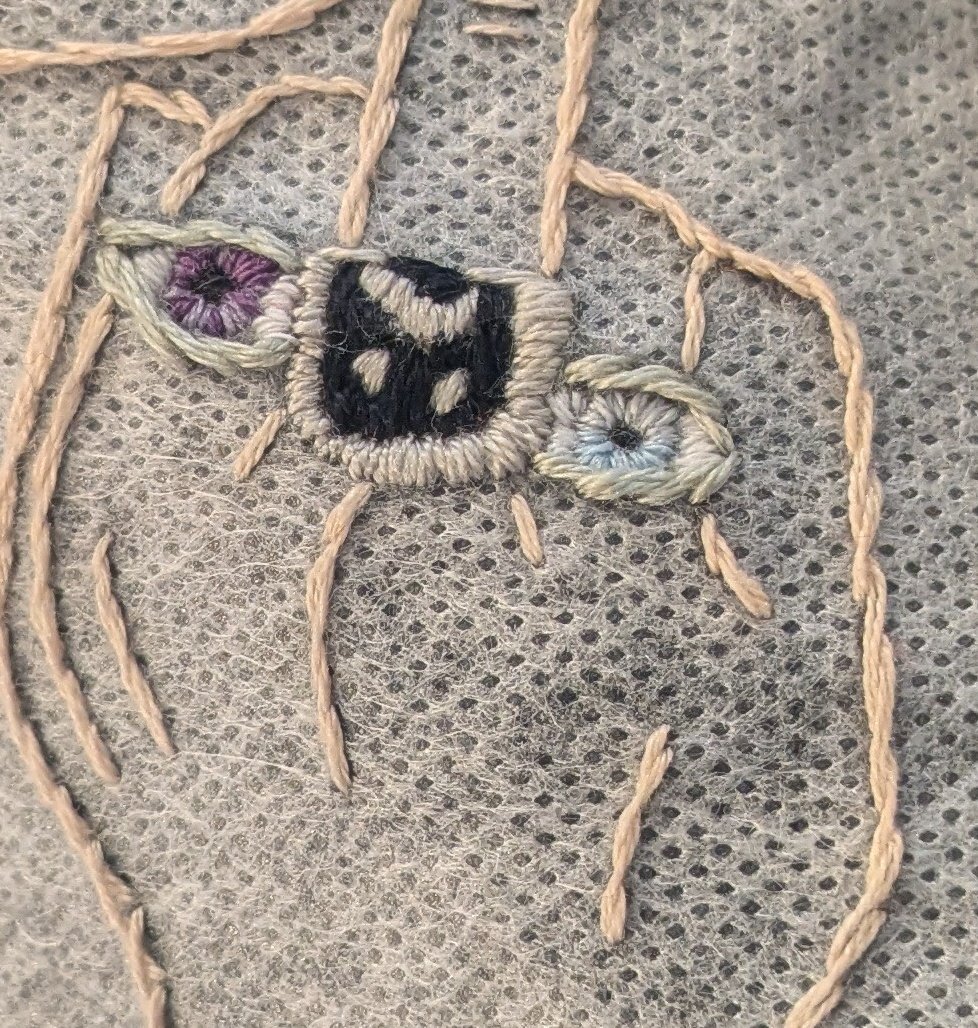 LooseUnitLyssa's tweet image. Some of my fav things I've embroidered this year 🥰 I've really came so far from teaching myself last year but I still have a long way to go 

(Last one is just a close up of the ring details because those were hard 😭)
