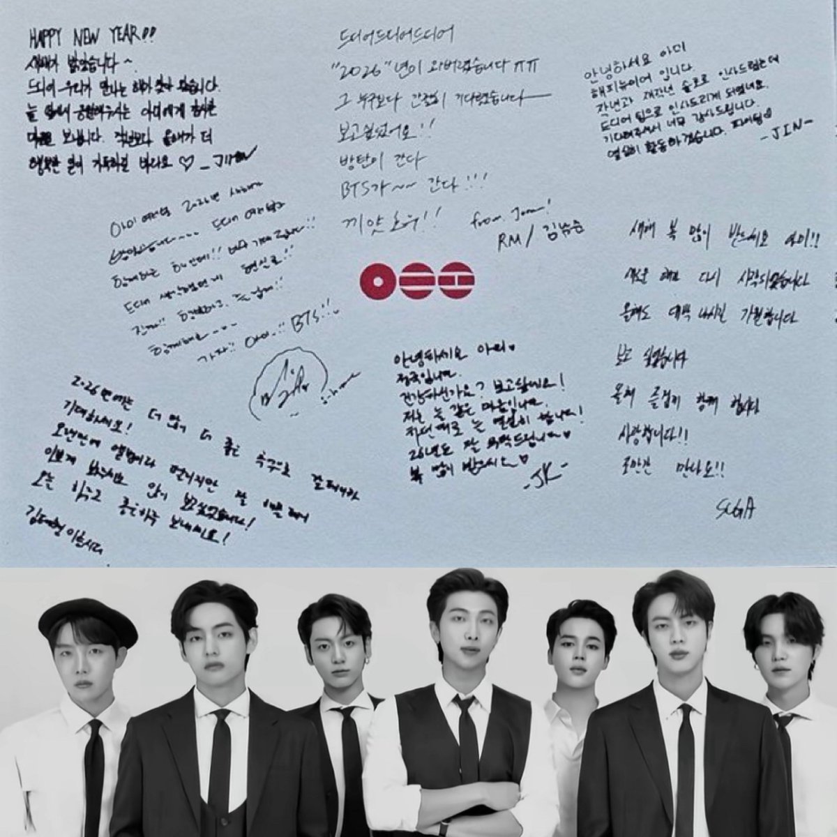 sugamihoney's tweet image. ⭐️ Traducción de los mensajes de #BTS sobre la membresia gold de Weverse

🐨: finalmente, finalmente, finalmente, 2026 está aquí

He estado esperando esto más que nadie, Te he echado de menos!!

Bangtan viene, BTS está llegando! YAY WOOOO 

🐹 Hola ARMYS Feliz Año Nuevo.
El año…