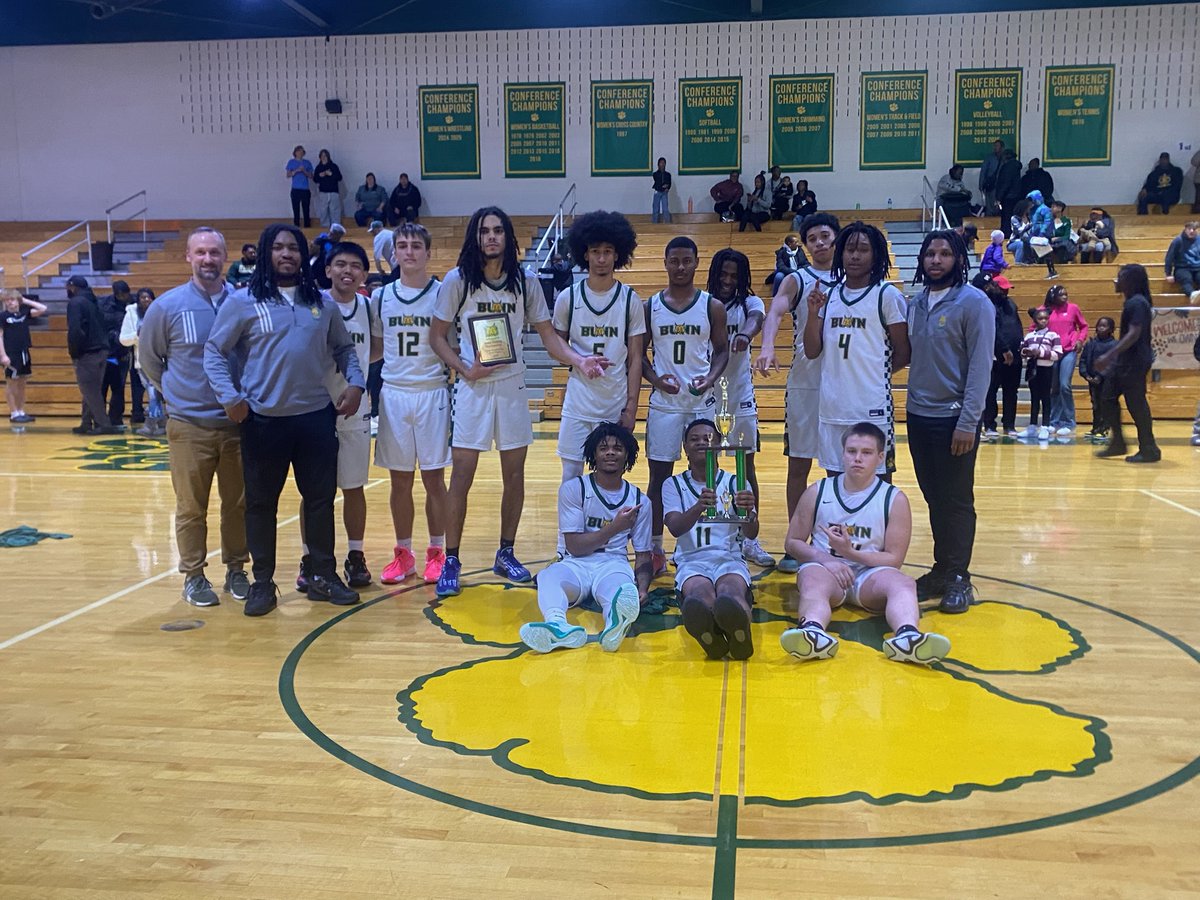 BunnWildcatsFCS's tweet photo. Your boys'#BunnBasketball Wildcats are the 2025 Bunn 🏀 Holiday Tournament Champions 🏆 ‼️
💪😼

They defeated Wake Forest tonight 54-42, avenging an earlier season 18-point loss to the Cougars in the Dexter Cooley Showcase. 
Way to go, fellas! 

#GoBunn | #WeAreBunn | #WinCats https://t.co/LlmFDcHfXm
