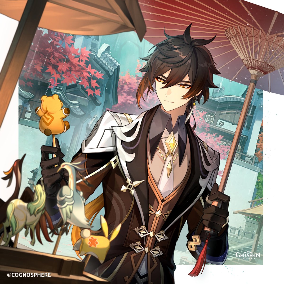 GenshinImpactID's tweet image. #GenshinImpact #HBD #Zhongli 
Selamat Ulang Tahun, Zhongli!

Seni membentuk adonan memang terkenal di Liyue, bahkan sosok para Adeptus pun bisa dibuat begitu menyerupai aslinya.
Perhatikan alis dan mata Guoba. Meski hanya dari adonan sederhana, karakternya tepat sasaran.…