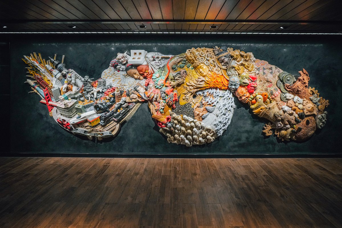 先日、日比谷線の銀座駅に設置・お披露目された大友克洋さんによる