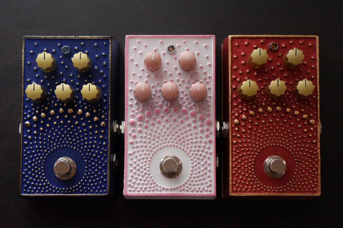 南部鉄器エフェクター あられ オーバードライブ 特別色、3種