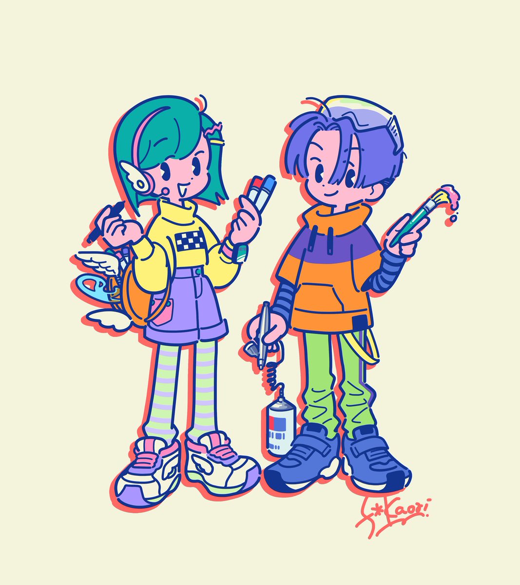 ［ イラスト倶楽部 ］

🫟🎨🖌️🖊️

先日、とある小学校のイラストクラブでちょっとした講師をさせていただいたご縁で描かせていただいたイラスト。
子供たちと触れ合えて楽しいひとときでした😊