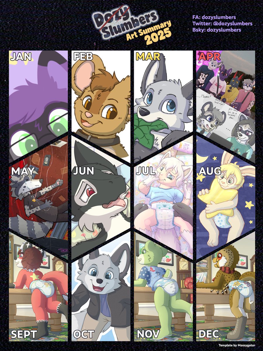 DozySlumbers's tweet image. it's the end of the year
so it's time for another one of these summary things

i guess this year i released a new YCH, a few vent stuff (one of which I still haven't finished)