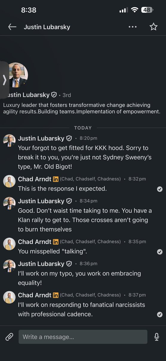 LinkedIn_Chad's tweet image. This is how you handle the most toxic of fraud and filth on the internet trying to wreck professional spaces.