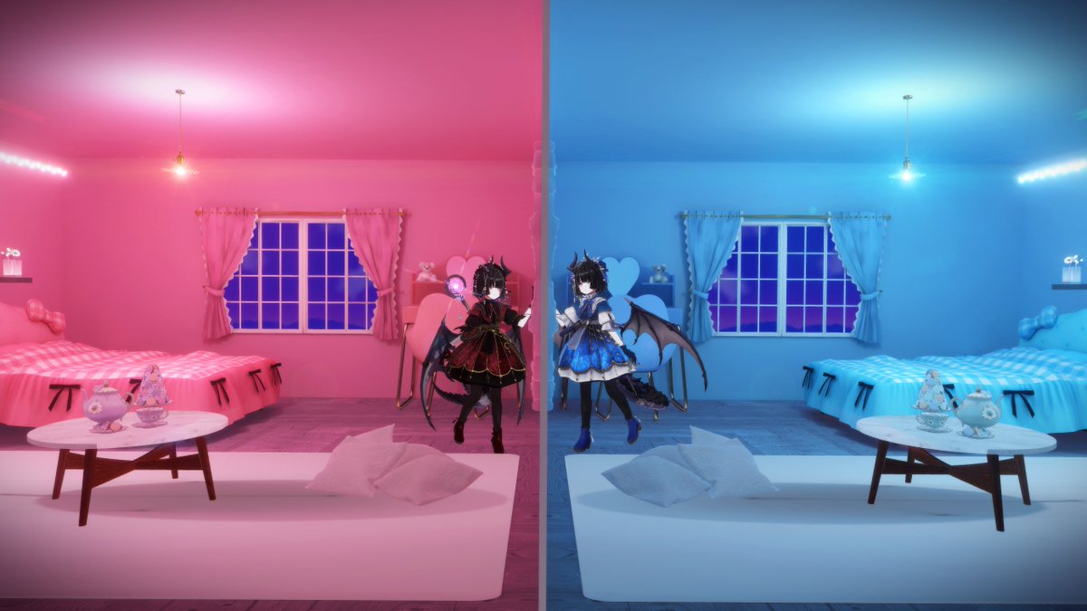 赤と青
#VRC #VRChat #VRChatPhotography #イリス