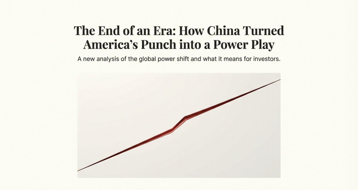 Just watched a mind-blowing interview with <a href="/gave_vincent/">Louis-Vincent Gave</a>  (<a href="/Gavekal/">Gavekal</a>  CEO, Hong Kong-based): 
China just ended 100 years of American dominance.

In this Dec 2025 <a href="/RiskReversal/">RiskReversal Media</a>  Media talk, Gave explains how the 2018 US chip embargo backfired spectacularly — turning America’s