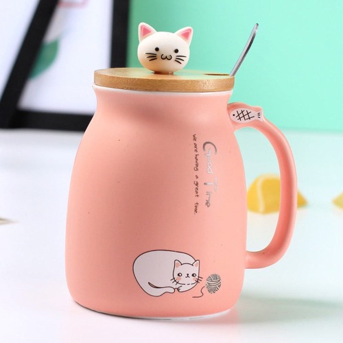 I just received Adorable Cat Cartoon Ceramic Coffee Mug - Pink by Onetify from Anonymous via Throne. Thank you! throne.com/v1oletnightmare #Wishlist #Throne