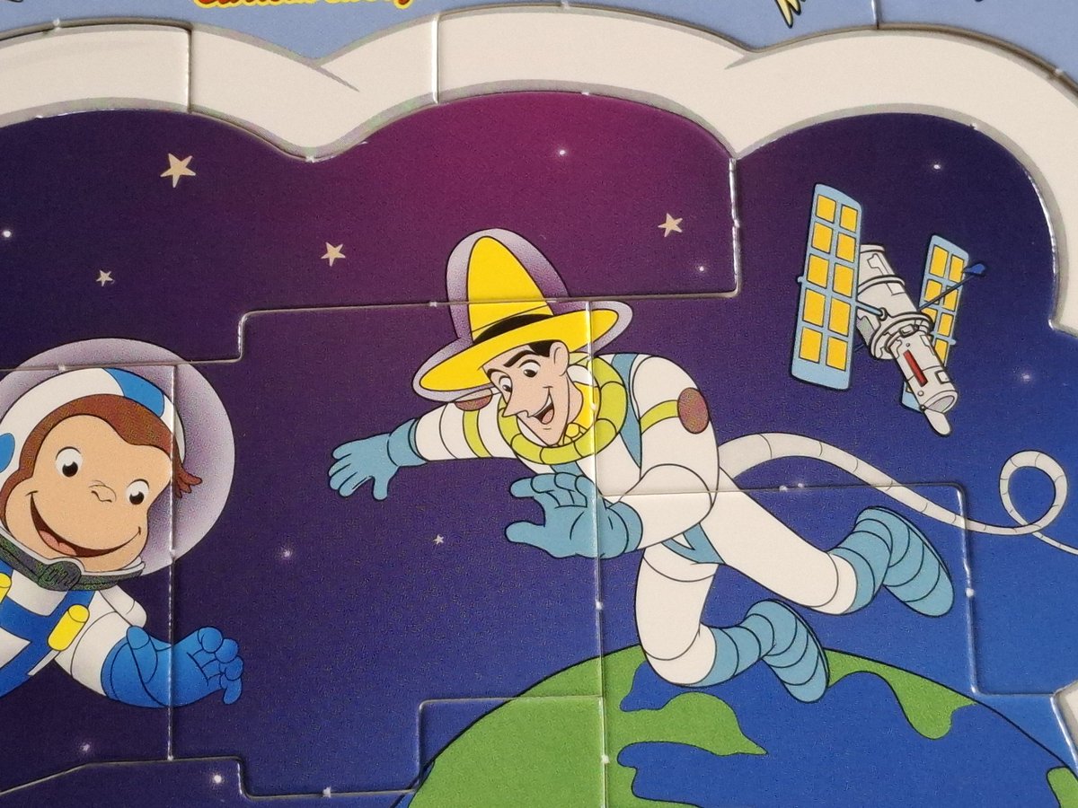 「宇宙の黄色い帽子のおじさん…?」|シルバニア太郎のイラスト