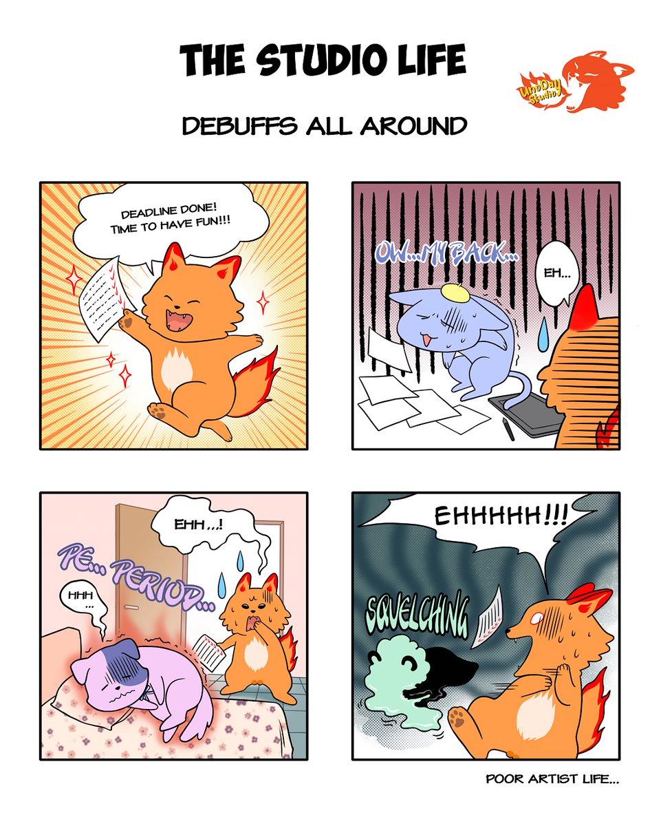 UnoDayStudio's tweet image. The holidays are here but we are...
Well... bed rest for us then...

Entry for #KMA4Koma
#MangaContest #Kodansha #unodaystudio #thestudiolife