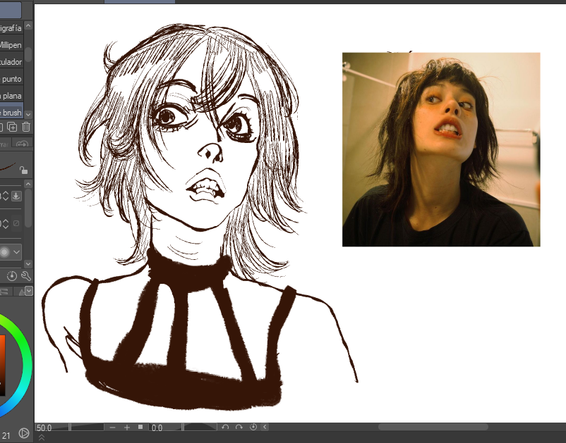 guromiau_'s tweet image. practice of my worst enemy (the angle, not narancia) w ref (and narancia)