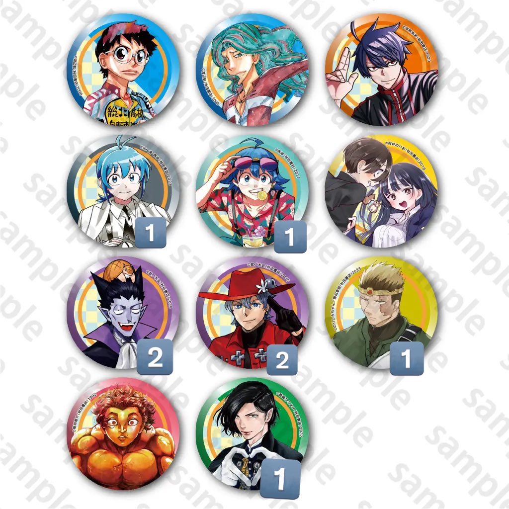 交換】秋田書店 特典 ホロ缶バッジ コミケ c107 c106 譲:数字分 求:魔