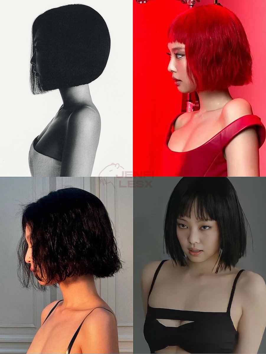 jenfilesx's tweet image. jennie bob hair appreciation tweet ☆