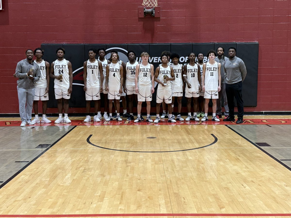 TheGCHC's tweet photo. The Foley Lions are your 2025 Gulf Coast Holiday Classic Silver Bracket Runner Up‼️ https://t.co/rAAEod9ti0