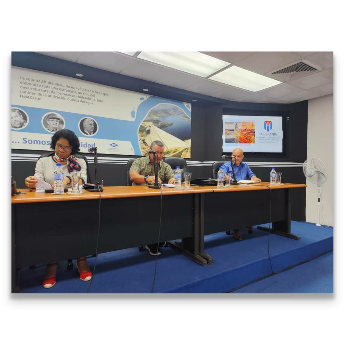 En la mañana participamos en el Consejo de Dirección del <a href="/INRHCuba/">Instituto Nacional de Recursos Hidráulicos</a>, se explica el programa soberanía, las acciones para lograr mayor eficiencia en la ejecución del plan de la economía y el uso del presupuesto del estado en el 2026, la responsabilidad de cada cual.
 #UnidosXCuba💞