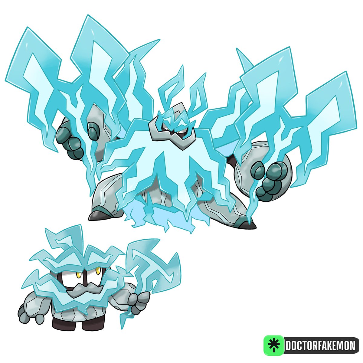 Thunderstorm Dwarf available for adoption.

These little warriors possess the power to forge and shape their own lightning bolts; bravery defines them.

#pokemon #fakemon #PokemonLegendsZA #dungeonsanddragons #artwork #draw