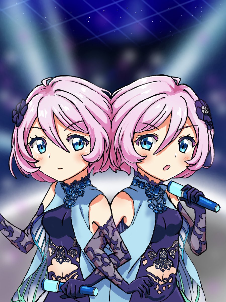 ナナシスのヒトハちゃんフタバちゃん描いた
 #KARAKURI誕生日
#ナナピク