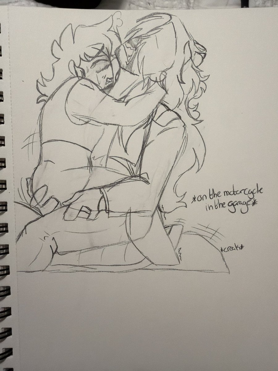 Cha0ticValley's tweet photo. I do not need to say more than the ship name bro LoveBykes NSFW. 

Ace “me” and Aaron already had a set of twins, this is how the second set is conceived. On his bike in the garage. https://t.co/KbkzDcDvDb