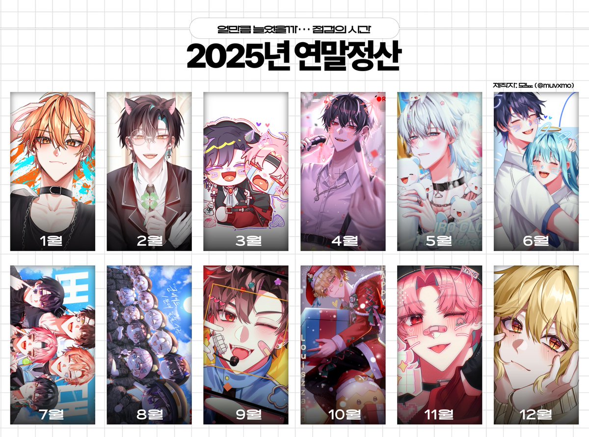 쌓아뒀던 협력들 다 청산하고 ...
그림 수가 좀 적었던 2025 였음
너무 놀았다 ... ㅡㅡ💦