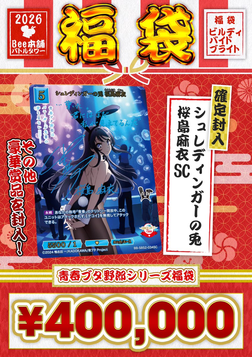 🎉【#ビルディバイドブライト #福袋 情報】🎉 1/1（木）元旦発売