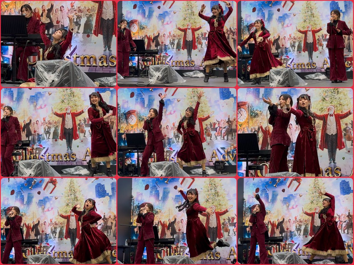 vespaxz's tweet photo. 2025.12.20
上野公園Christmas Advent

ステージ写真まとめ！🎄💃🎶✨

鳥丸あやかちゃん（@ayaka_torimaru ）
波輝さん（@nmk1998_ ） https://t.co/1KPo0I9dCA
