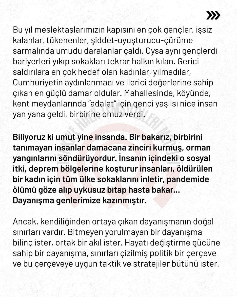Thtmpsikoloji's tweet photo. 2026 yılında umut dayanışmada, umut örgütlü akılda! @THalkMeclisi https://t.co/Y0DC7I9TyA