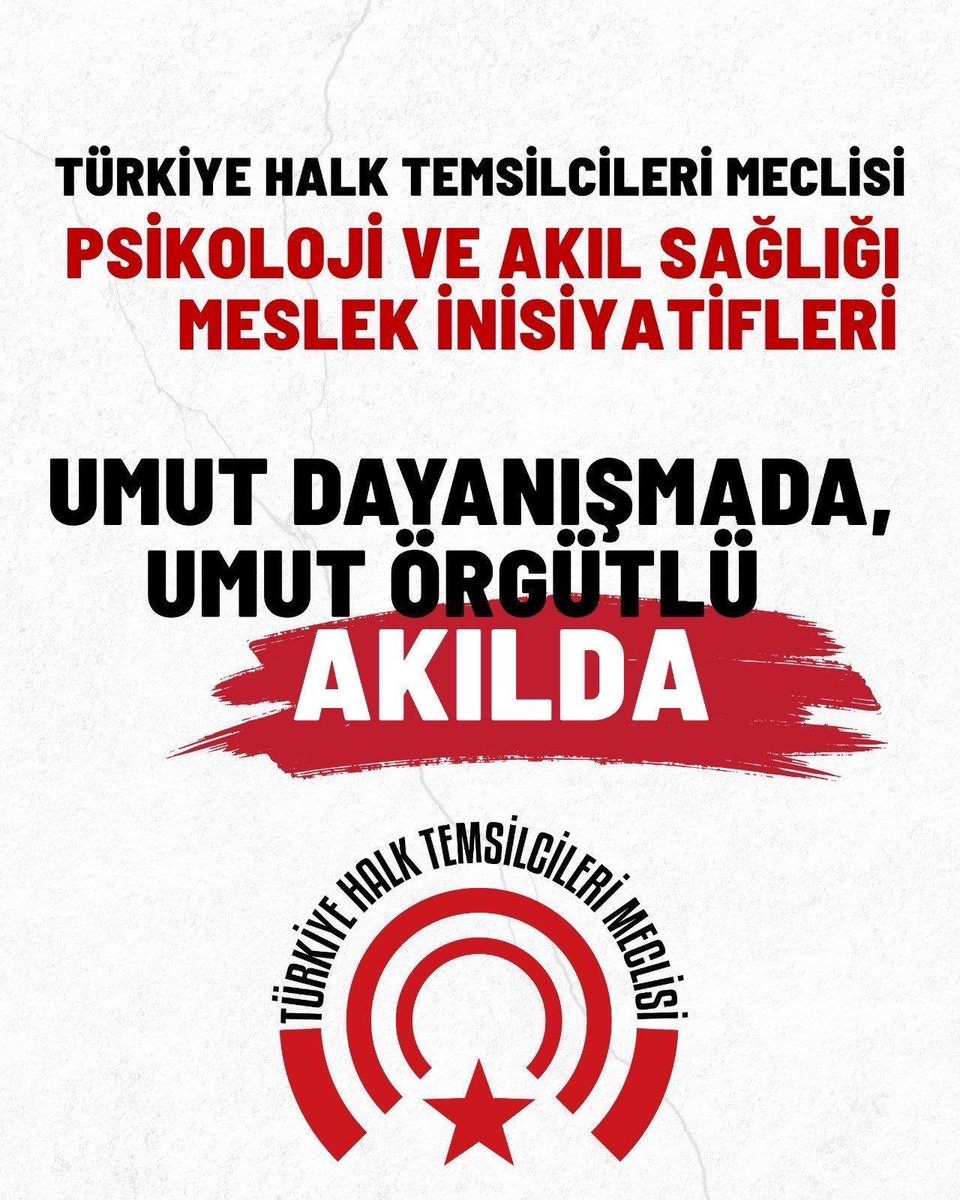 Thtmpsikoloji's tweet photo. 2026 yılında umut dayanışmada, umut örgütlü akılda! @THalkMeclisi https://t.co/Y0DC7I9TyA